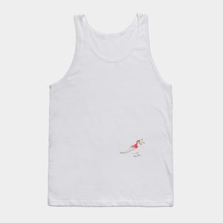 Crested Bird (bottom corner) Tank Top